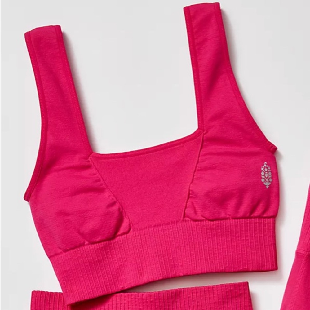 FP Movement by Free People Hot Pink Seamless Sports Bra